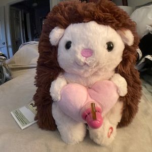 Goffa hedgehog musical stuffed plush Valentine Pal
